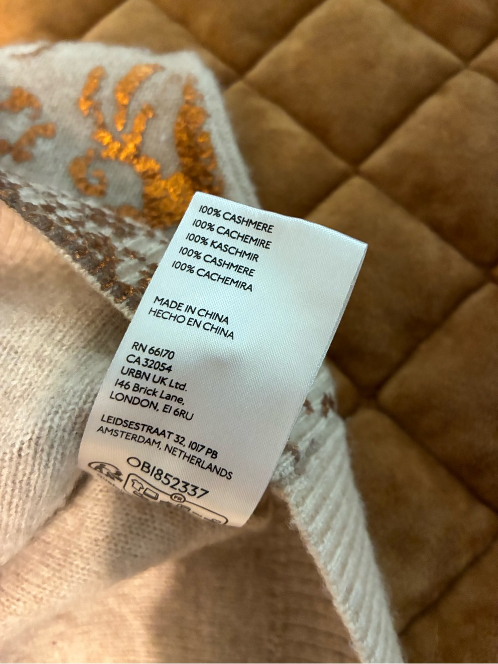 Pilcro The Alani Cashmere Mock Neck Sweater View 3